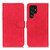 Samsung Galaxy S25 Ultra 5G KHAZNEH Retro Texture Horizontal Flip Leather Phone Case - Red