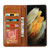 Samsung Galaxy S25 Ultra 5G Knead Skin Texture Flip Leather Phone Case - Wine Red