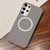Samsung Galaxy S25 Ultra 5G Leather Texture Design MagSafe Full Coverage Phone Case - Grey