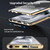 Samsung Galaxy S25 Ultra 5G MagSafe Magnetic HD Frosted Tempered Glass Holder Phone Case - Gold