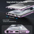 Samsung Galaxy S25 Ultra 5G MagSafe Magnetic HD Frosted Tempered Glass Holder Phone Case - Purple