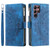 Samsung Galaxy S25 Ultra 5G Multi-Card Totem Zipper Leather Phone Case - Blue