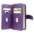 Samsung Galaxy S25 Ultra 5G Multi-Function Wallet 10 Card Slots Leather Phone Case - Violet