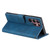 Samsung Galaxy S25 Ultra 5G Nail Skin Feel Stitching Calf Texture Leather Phone Case - Blue