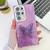Samsung Galaxy S25 Ultra 5G Plating Glitter Texture Butterfly Holder TPU Phone Case with Lens Film - Purple Feather Yarn