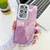 Samsung Galaxy S25 Ultra 5G Plating Glitter Texture Chain Wristband TPU Phone Case with Lens Film - Purple Tinfoil Texture