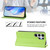 Samsung Galaxy S25 Ultra 5G RC01 Dual-Folded Magnetic Suction RFID Leather Phone Case - Grass Green