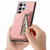 Samsung Galaxy S25 Ultra 5G Retro MagSafe Zipper Wallet Card Bag Back Phone Case - Pink