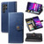 Samsung Galaxy S25 Ultra 5G Retro Solid Color Buckle Leather Phone Case - Blue