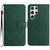 Samsung Galaxy S25 Ultra 5G Rhombic Grid Texture Leather Phone Case - Green