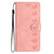 Samsung Galaxy S25 Ultra 5G Seven Butterflies Embossed Leather Phone Case - Pink