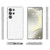 Samsung Galaxy S25 Ultra 5G Shockproof Terminator Glitter Powder Phone Case - White