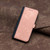 Samsung Galaxy S25 Ultra 5G Side Buckle Double Fold Hand Strap Leather Phone Case - Pink