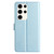 Samsung Galaxy S25 Ultra 5G Silk Texture Horizontal Flip Leather Phone Case - Light Blue