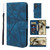 Samsung Galaxy S25 Ultra 5G Skin Feel Geometric Lines Leather Phone Case - Blue