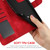 Samsung Galaxy S25 Ultra 5G Skin Feel Geometric Lines Leather Phone Case - Red