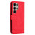 Samsung Galaxy S25 Ultra 5G Skin Feel Life Tree Metal Button Leather Phone Case - Red