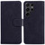 Samsung Galaxy S25 Ultra 5G Skin Feel Pure Color Flip Leather Phone Case - Black