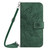 Samsung Galaxy S25 Ultra 5G Skin Feel Sun Flower Embossed Flip Leather Phone Case with Lanyard - Green