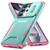 Samsung Galaxy S25 Ultra 5G Sliding Camshield Phone Case - Grey Green + Pink