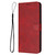 Samsung Galaxy S25 Ultra 5G Solid Calf Texture Flip Leather Phone Case - Red