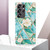 Samsung Galaxy S25 Ultra 5G Splicing Marble Flower IMD TPU Phone Case - Blue Flower