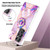 Samsung Galaxy S25 Ultra 5G Splicing Marble Flower IMD TPU Phone Case Ring Holder - Light Purple