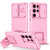 Samsung Galaxy S25 Ultra 5G Stereoscopic Holder Sliding Camshield Phone Case - Pink