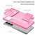Samsung Galaxy S25 Ultra 5G Stereoscopic Holder Sliding Camshield Phone Case - Pink