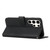 Samsung Galaxy S25 Ultra 5G Stitching Calf Texture Buckle Leather Phone Case - Black