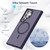 Samsung Galaxy S25 Ultra 5G Transparent TPU Hybrid PC Magsafe Phone Case - Black