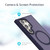 Samsung Galaxy S25 Ultra 5G Transparent TPU Hybrid PC Magsafe Phone Case - Black