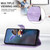 Samsung Galaxy S25 Ultra 5G Triangle Solid Color Leather Phone Case - Purple