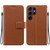 Samsung Galaxy S25 Ultra 5G Ultra-thin Voltage Magnetic Buckle Leather Phone Case - Brown