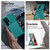 Samsung Galaxy S25 Ultra 5G Vertical Flip Card Bag Holder Leather Phone Case - Cyan Green
