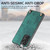 Samsung Galaxy S25 Ultra 5G Vintage Leather PC Back Cover Phone Case with Crossbody Strap - Green