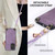 Samsung Galaxy S25 Ultra 5G Vintage Leather PC Back Cover Phone Case with Crossbody Strap - Purple