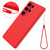Samsung Galaxy S25 Ultra Color Liquid Silicone Phone Case - Red