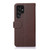 Samsung Galaxy S25 Ultra KHAZNEH Litchi Texture Leather RFID Phone Case - Brown Samsung Galaxy S25 Ultra KHAZNEH Litchi Texture Leather RFID Phone Case - Brown