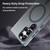 Samsung Galaxy S25 Ultra MagSafe Frosted Translucent TPU + PC Full Coverage Phone Case - Dark Blue