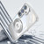 Samsung Galaxy S25+ 5G 360 Holder MagSafe Acrylic Hybrid TPU Phone Case - Frosted White