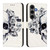 Samsung Galaxy S25+ 5G 3D Painting Horizontal Flip Leather Phone Case - Skull