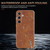 Samsung Galaxy S25+ 5G AZNS Electroplated Frame Crocodile Texture Full Coverage Phone Case - Brown