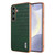 Samsung Galaxy S25+ 5G AZNS Electroplated Frame Crocodile Texture Full Coverage Phone Case - Green