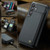 Samsung Galaxy S25+ 5G CaseMe C22 Card Slots Holder RFID Anti-theft Phone Case - Black
