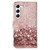 Samsung Galaxy S25+ 5G Colored Drawing Marble Pattern Leather Phone Case - Rose Gold Samsung Galaxy S25+ 5G Colored Drawing Marble Pattern Leather Phone Case - Rose Gold