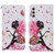Samsung Galaxy S25+ 5G Colored Drawing Pattern Leather Phone Case - Dancing Girl