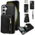 Samsung Galaxy S25+ 5G Crossbody Lanyard Zipper Wallet Leather Phone Case - Black