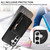 Samsung Galaxy S25+ 5G Crossbody Lanyard Zipper Wallet Leather Phone Case - Black
