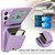 Samsung Galaxy S25+ 5G Crossbody Lanyard Zipper Wallet Leather Phone Case - Purple